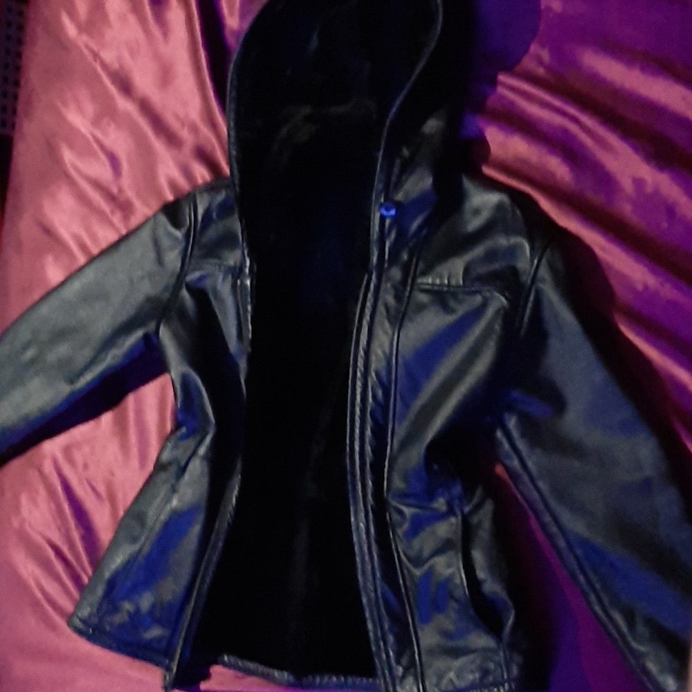 Wilsons leather faux fur lined coat